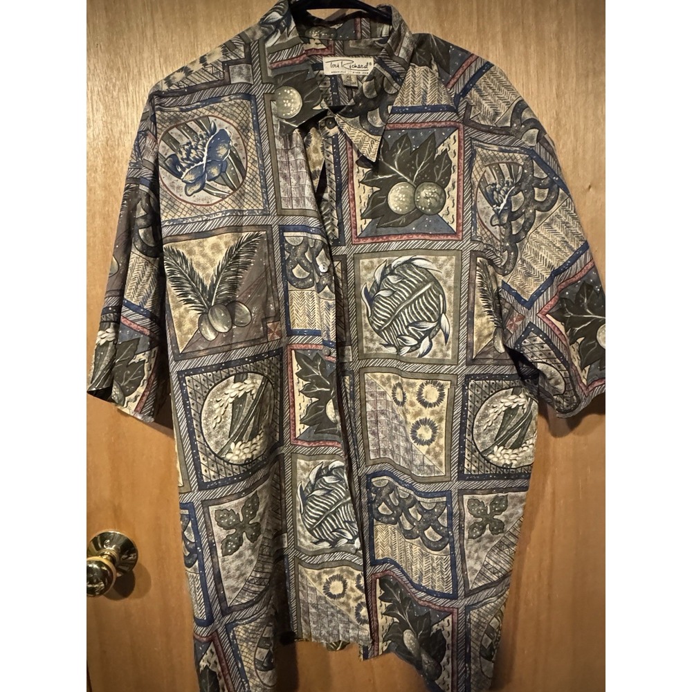 Tori Richard Hawaiian Button Down Shirt XL (Q1)